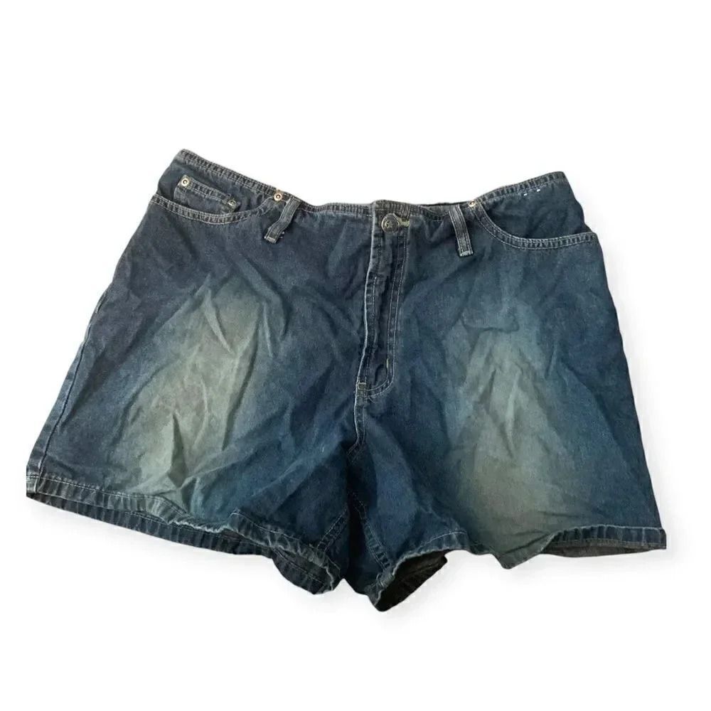 Vintage y2k early 2000s denim high waisted shorts